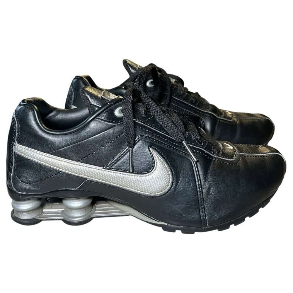 Nike Shox Conundrum SI Black‎ Metallic Silver 407988-001 Athletic Shoes Sz 8